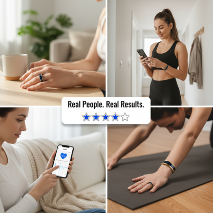 Smart Ring Heart Rate Blood Pressure Monitor Men Women