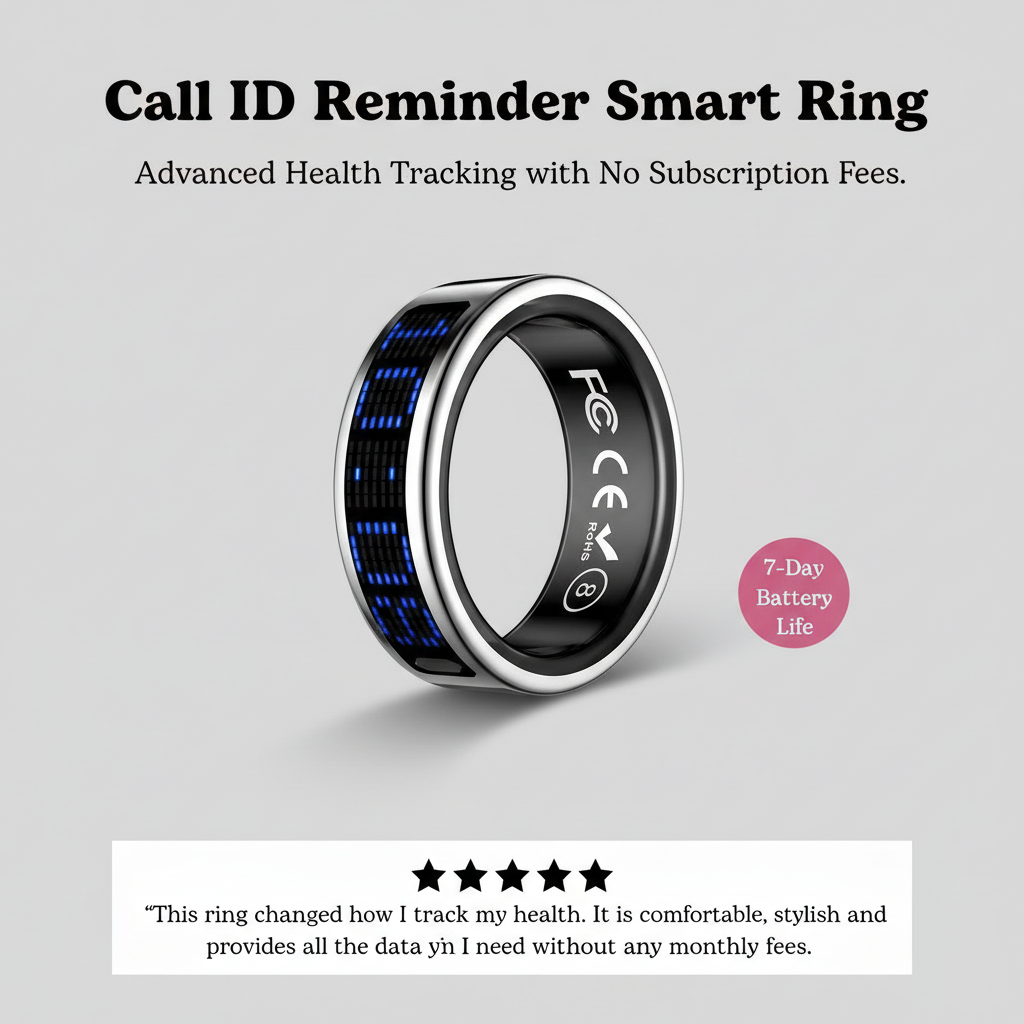 Smart Ring Heart Rate Blood Pressure Monitor Men Women